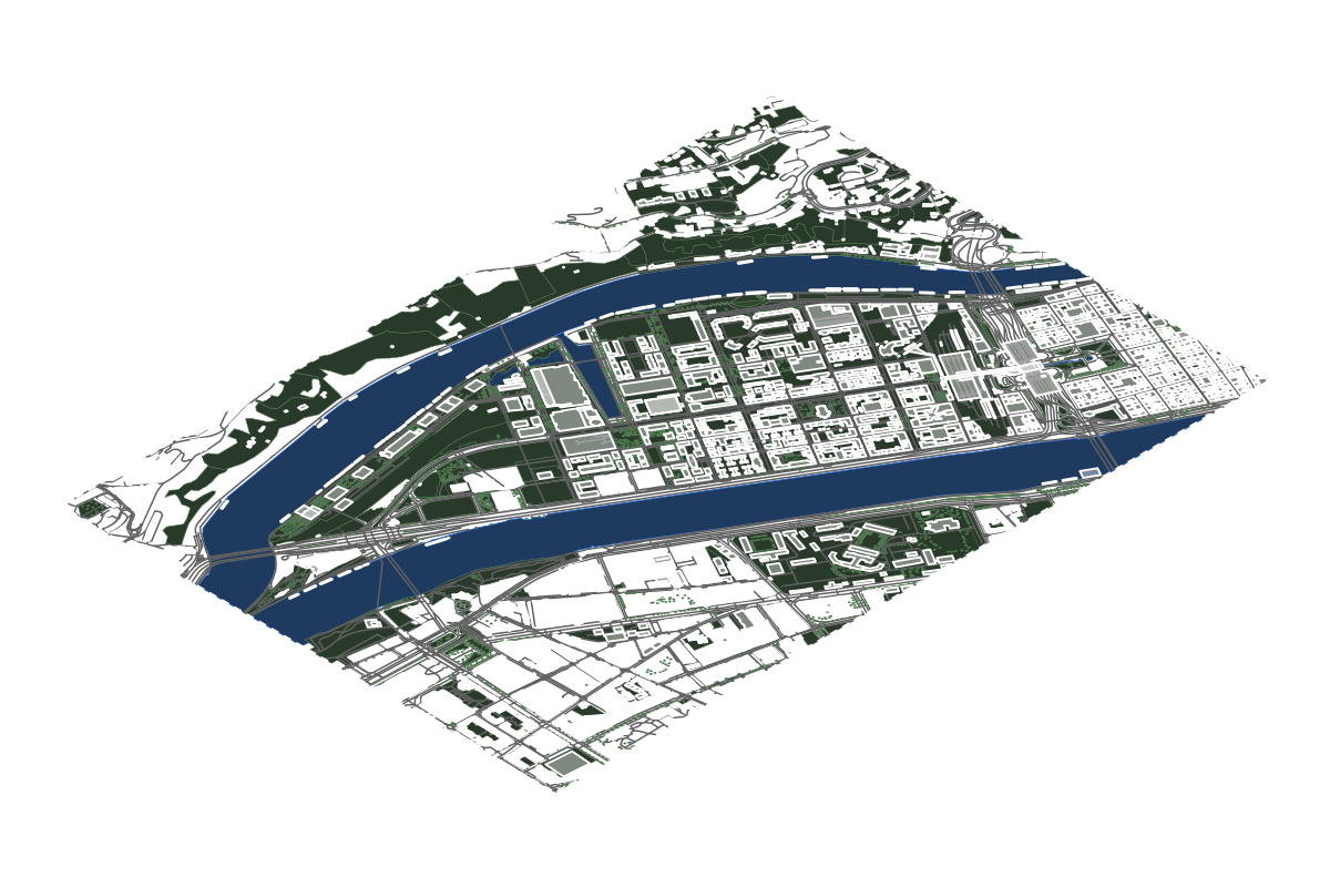 Mermoz, Lyon - Free site DWG and analysis